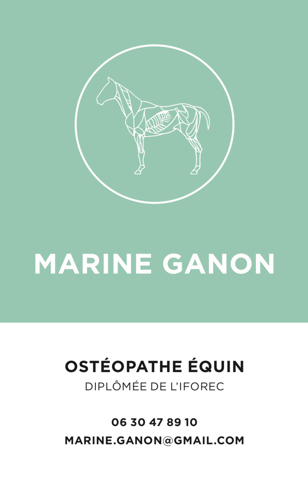 carte de visite de Marine GANON